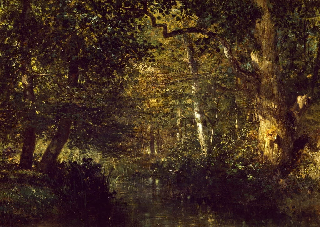Torrente nella foresta - Louvre, Parigi
